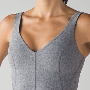 LULULEMON Gym V-Neck Tank w/ built-in Sports Bra
